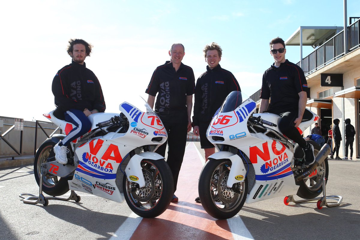 First test of 2020 complete, looks like an exciting year ahead, Tom Oliver, Cameron Fraser and Cameron Horsman all getting to grips with the 2020 spec Nova Racing/ Go Racing Develoments GP2 bikes
Picture by Bonnie Lane.<a href="/RacingFortis/">Fortis Racing</a>  <a href="/KTechSuspension/">K-Tech Suspension Ltd</a> <a href="/GBRacingEU/">GBRacing World Class Motorcycle Protection</a> <a href="/fuchs_silkolene/">FUCHS Silkolene</a>