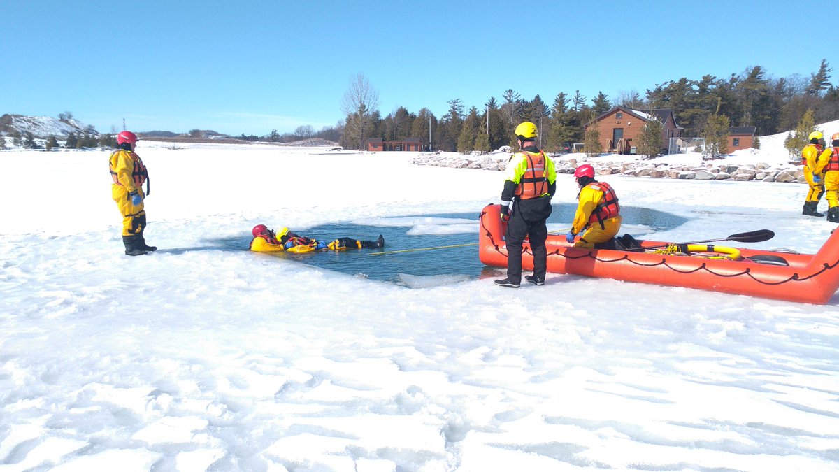 Another weekend sacrificed for Woolwich Ice Rescue instructors thanks for your commitment