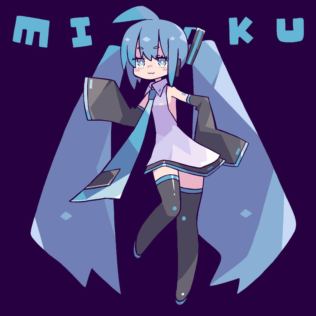 初音ミク 「まとめミク 」|icon315のイラスト