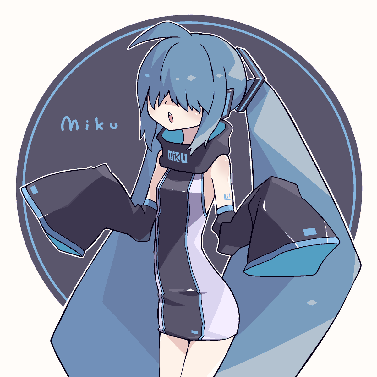 初音ミク 「まとめミク 」|icon315のイラスト