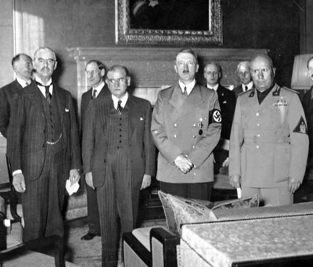 Мюнхенская конференция 1938 г. Даладье и Чемберлен. Мюнхенская конференция 1938.