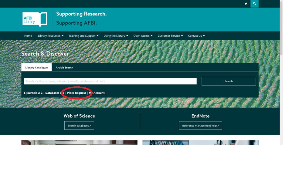 AFBILibrary's tweet photo. Use the 'Place Request' facility on our new @AFBILibrary website https://t.co/B9XxMC63um -  a quick way for @AFBI_NI library members to request articles with copyright declaration included.
Enter the details, click submit and we'll do the rest! #afbilibrarytips #AFBIscience https://t.co/biL8Fwz48g