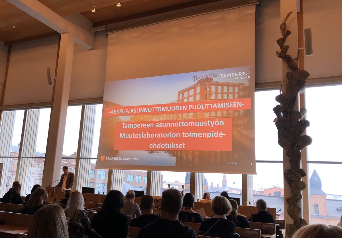 Kasvava kaupunki tekee yhteistätyötä asunnottomuuden vähentämiseksi. Hienon muutoslaboratoriotyön seurauksena, kiitos <a href="/JaakkoStenhall/">Jaakko Stenhäll</a> <a href="/Tamperekaupunki/">Tampereen kaupunki</a> <a href="/tampereenakilta/">Tampereen A-Kilta ry</a> #tampereyliopisto #josmeitäeiolisi