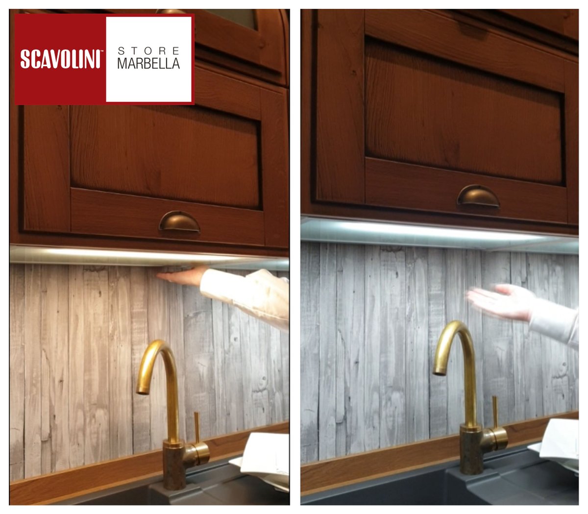 💢 LUZ CÁLIDA O NEUTRA 💢
No te pierdas nuestros fondos iluminados, con tan sólo un movimiento de mano podrás cambiar en cada momento entre los diferentes tipos de luz en función de si estás cocinando o si la quieres como luz ambiente.

Más información en Scavolini Store Marbella