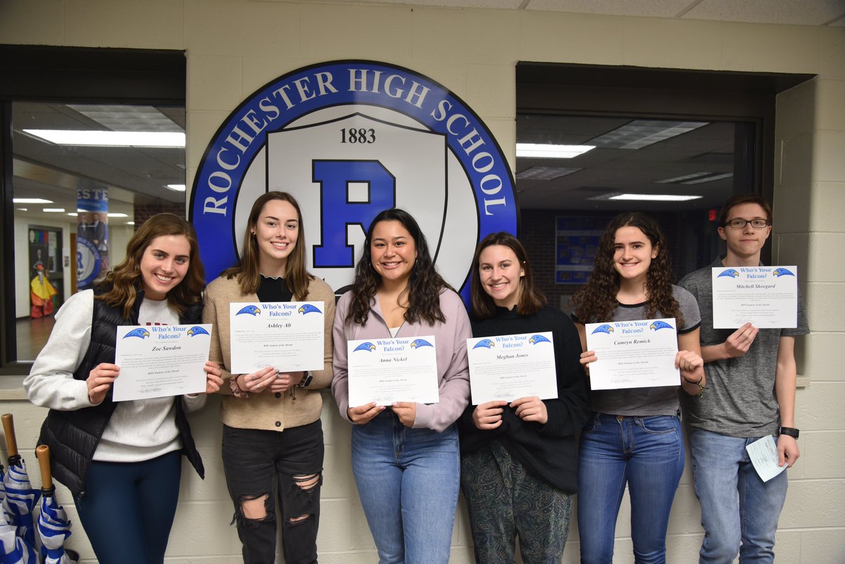 RHSFalcons's tweet photo. Congrats to our wonderful Falcons who were nominated for a Who's Your Falcon award!💙 #RHSFalcons https://t.co/TjYKsLmikG