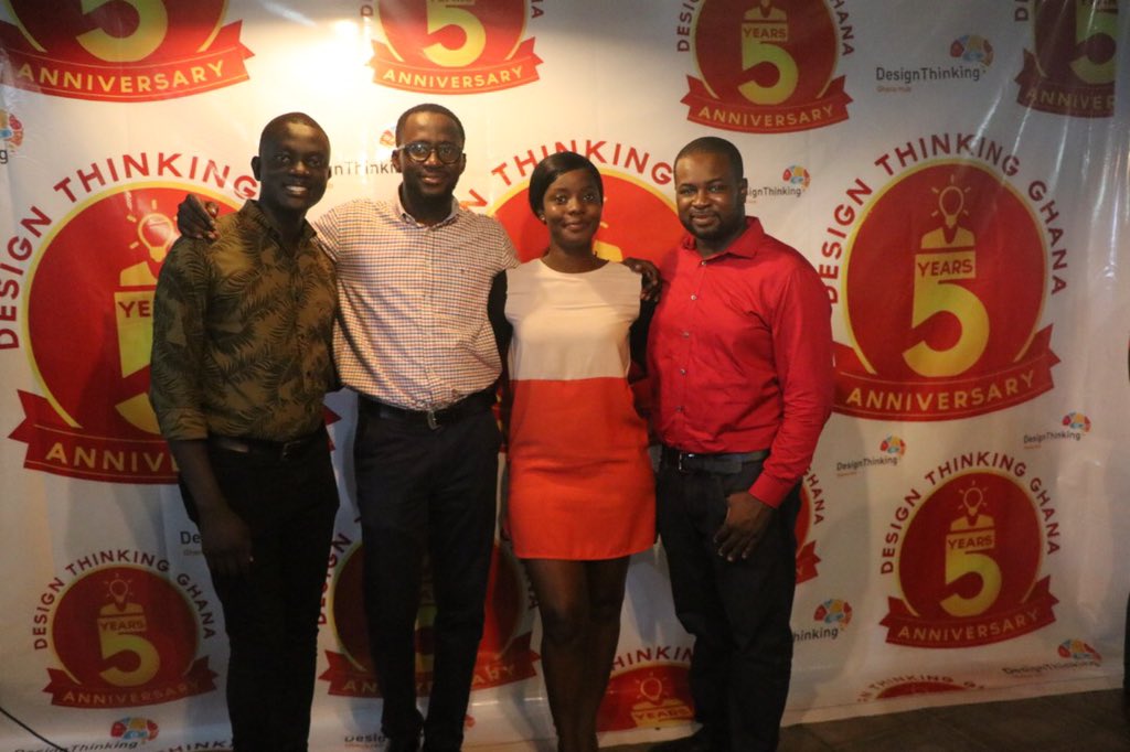 Design Thinking Ghana is 5 years!...Hurray!!! 5years of impacting Ghanaian organizations to efficiently solve their complex problems, reimagine existing solution and develop strategic sustainable solutions through the #designthinking process. #DTGH@5yrs <a href="/DrGKAdomdza/">Dr. Gordon Adomdza</a> <a href="/Abocco/">Ato Ulzen-Appiah #MightyAfrican</a>