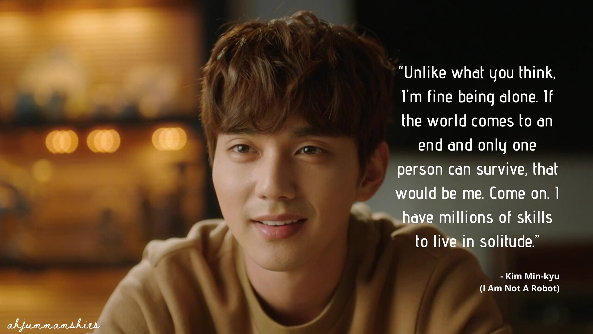 Ahjummamshies K Drama Quote Of The Day Iamnotarobot Yooseungho Chaesoobin