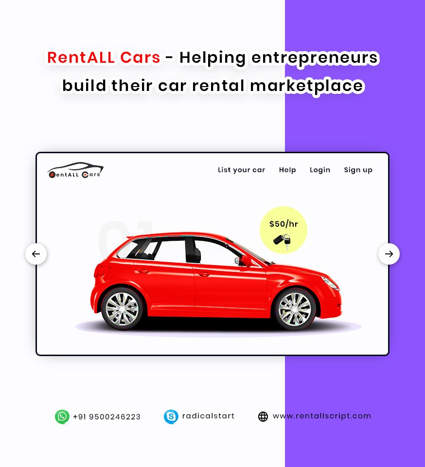 radicalstartnow's tweet image. RentALL Cars - Helping Entrepreneurs build their Car Rental Marketplace.

For more info visit: rentallscript.com/airbnb-clone-f…

#carrentalscript #carbookingscript #airbnbcloneforcars  #startups #business #entreprenuers #smallbusiness  #startup2020 #radicalstart
