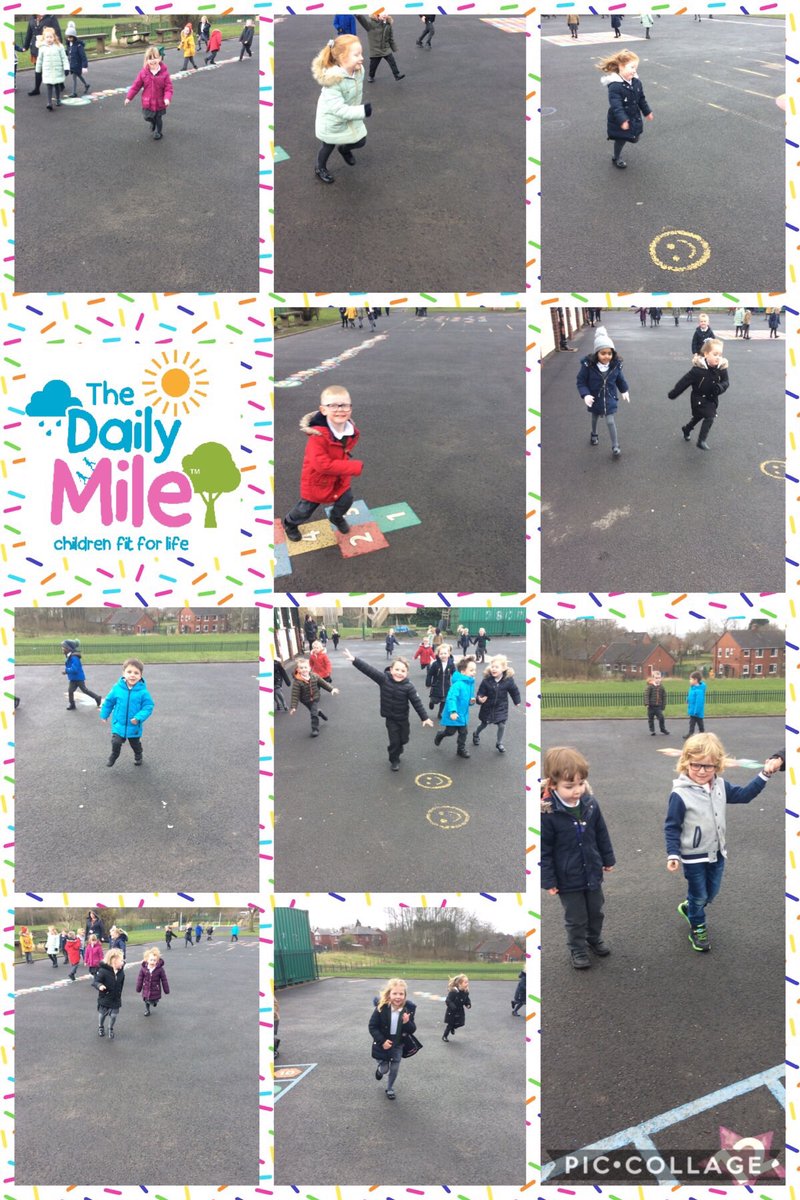 Reception at @StJosephStBede have enjoyed completing @_thedailymile this morning #Dailymile #SJSBPE