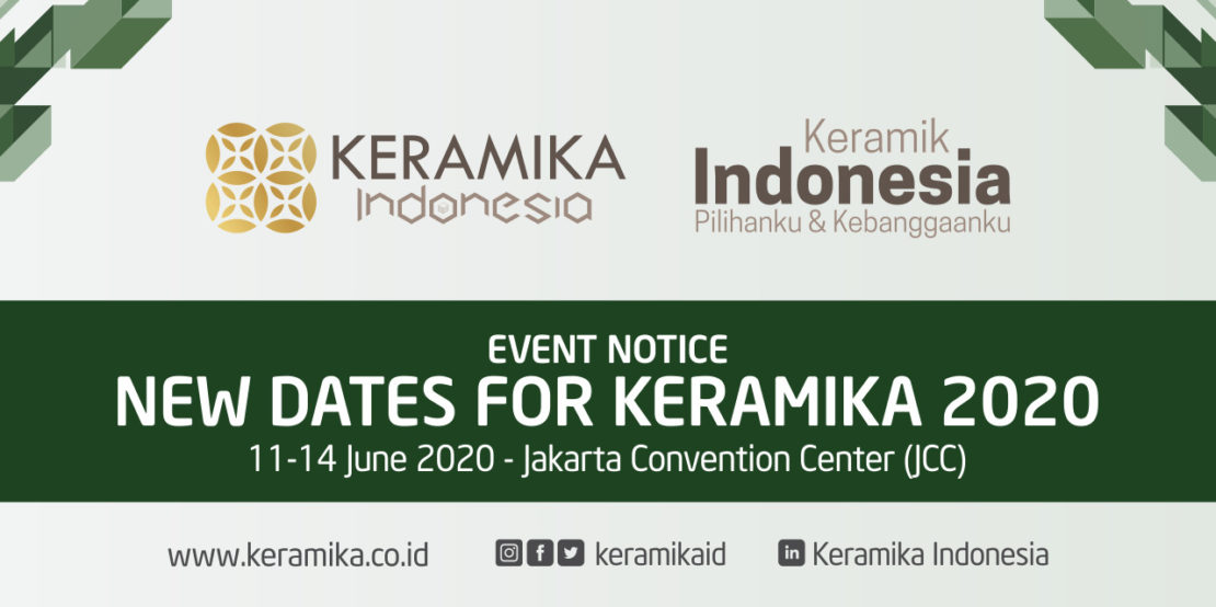 Keramikaid's tweet photo. New Dates For Keramika Indonesia  2020 (11-14 June at Jakarta Convention Center) 

https://t.co/sMw9h0Fl6f https://t.co/kzLzbRUDw5