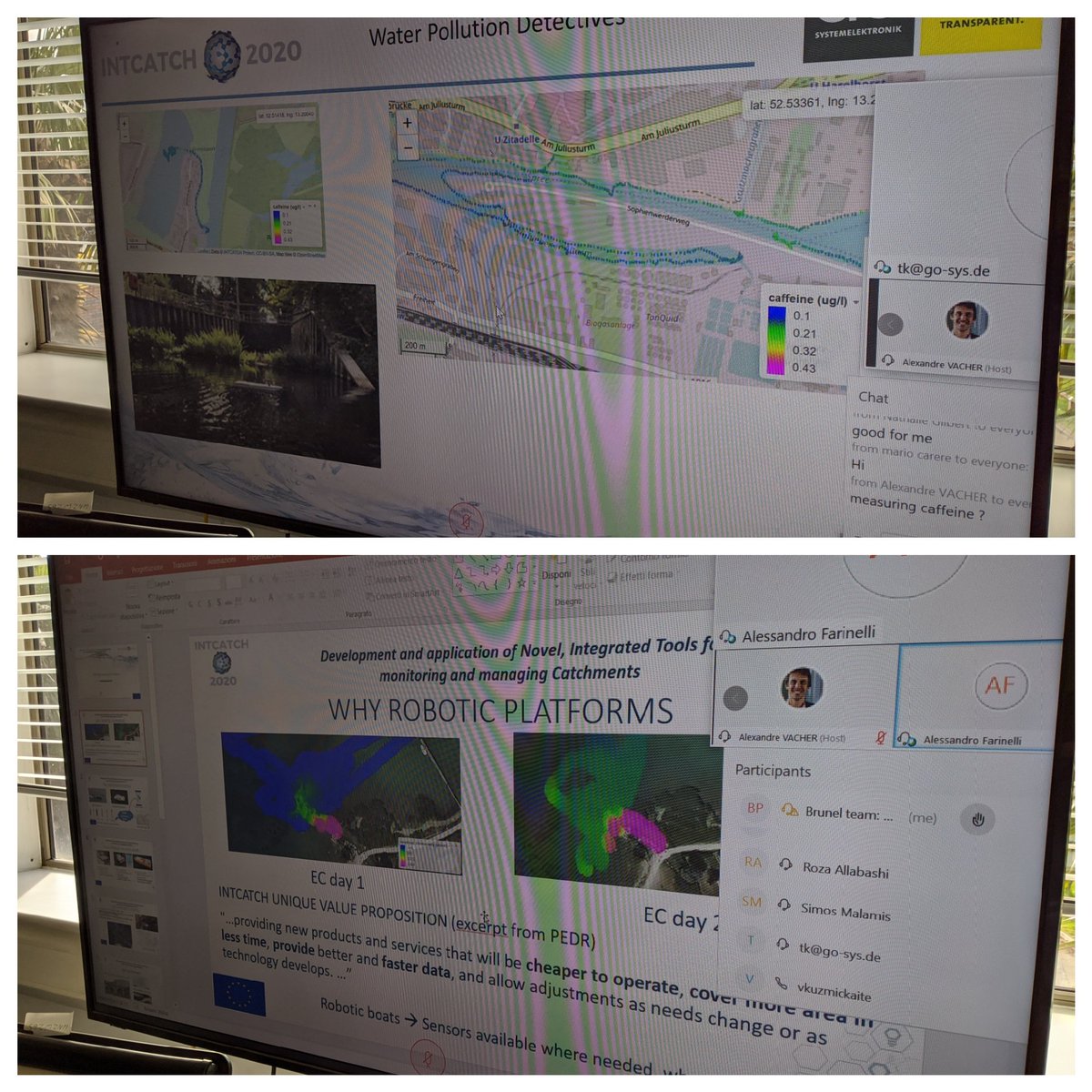 We are in a web conference for a final project meeting with @EU_EASME Missing face to face contact