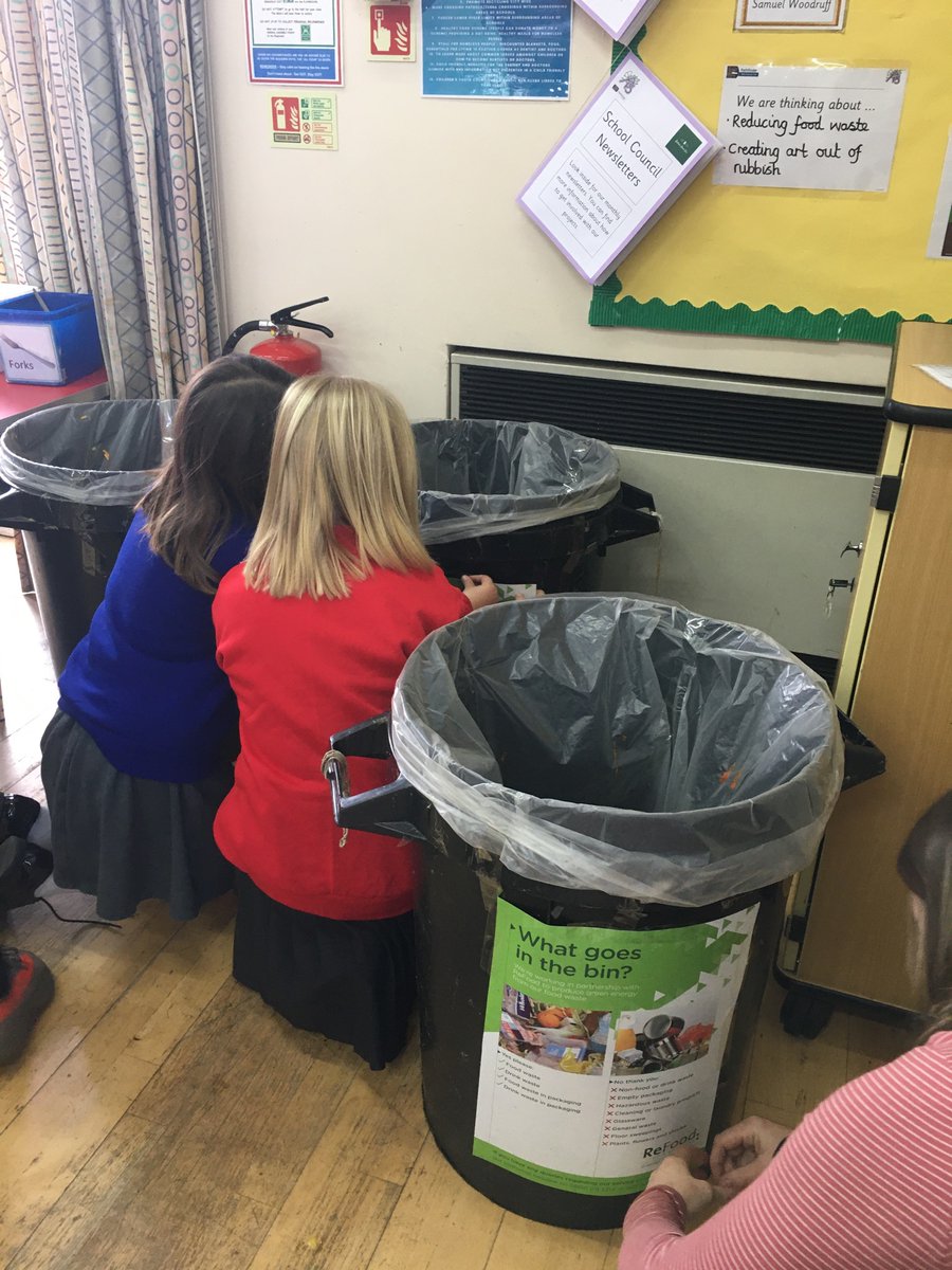 Our councillors are busy this lunchtime labelling up our bins with posters from <a href="/ReFoodUK/">ReFood UK</a> . Check it before you chuck it!