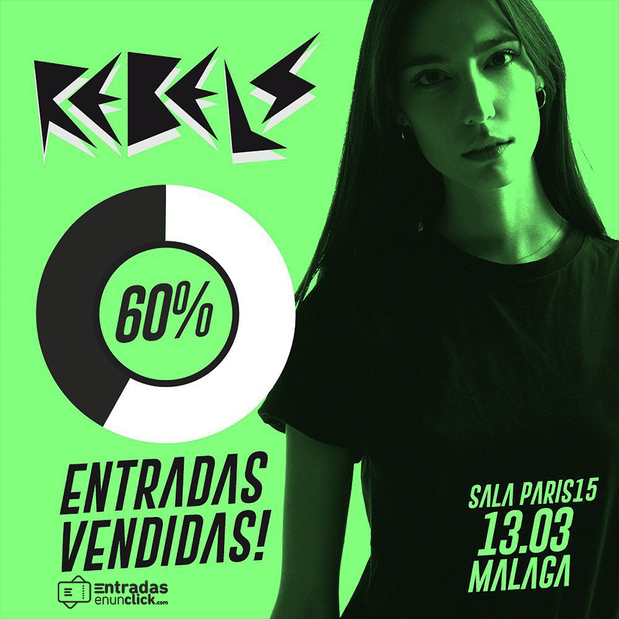 entradasclick's tweet photo. ✅ WE ARE REBELS | PARIS 15

Consigue ya tu entrada antes de que se agoten👇🏻
🎟 ENTRADA GENERAL 20€ + GG 
📍 13 de marzo en París15, Málaga

Consigue tus #entradasenunclick en ⬇ https://t.co/EssFCk090N

ℹ https://t.co/ztRDHt0d9y | 📱 623 101 008 https://t.co/iDwhIFjgBu