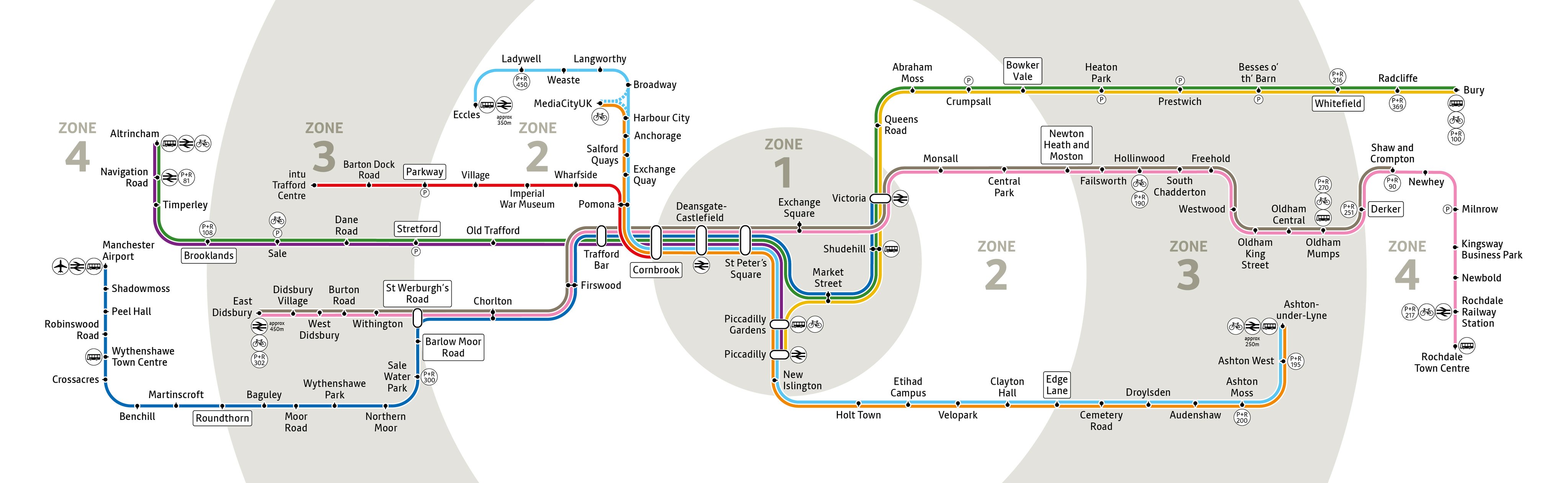 Tram Stops Manchester Map Manchester Metrolink 🚊 😷 On Twitter: "Take A Look At This! Old Vs New 👀  The Metrolink Map Has Come A Long Way... The New Trafford Park Line Opens  On 22 March!