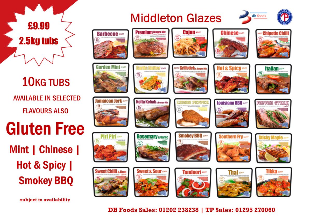 tadmarton's tweet photo. This week we're highlighting the huge range of flavours available from Middleton Glazes just £9.99 a tub.
#NationalButchersWeek https://t.co/vcGAF8ah5x