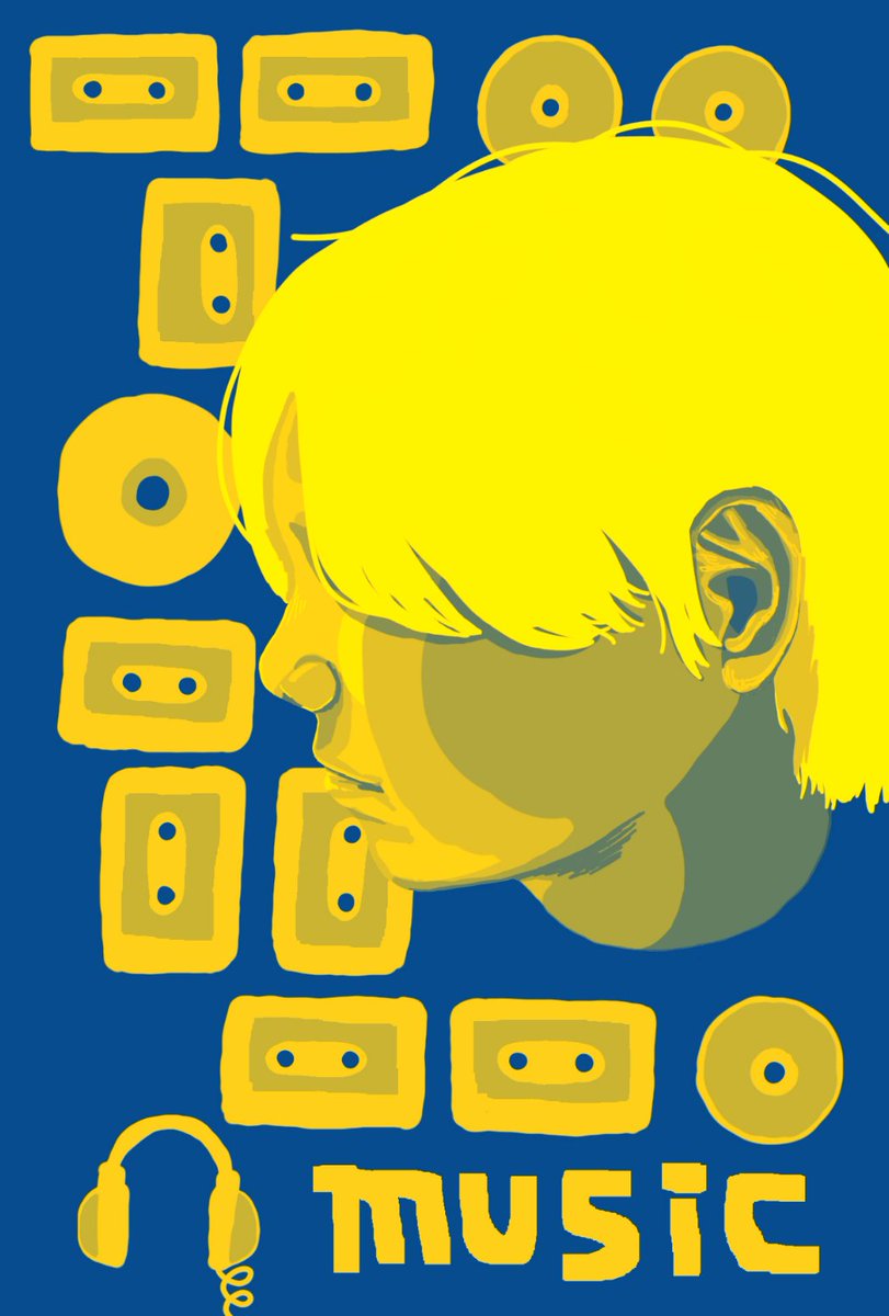 わり 紺と黄色の配色もかっこいいな Illustration 絵描きさんと繋がりたい