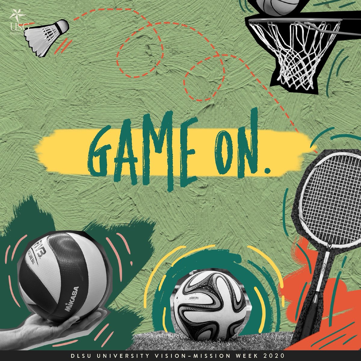 DLSUUnivWeek's tweet photo. Keep your eye on the ball 👀⚽

Get your game face on DLSU! Are you ready to dominate the court?🏆

Stay tuned for further details.

Follow us in our socials to stay updated 👇
https://t.co/ZhciDlJxrk
https://t.co/0jdwkGkw5a
https://t.co/Wp2ilStz1B https://t.co/6OtfDU8iqQ
