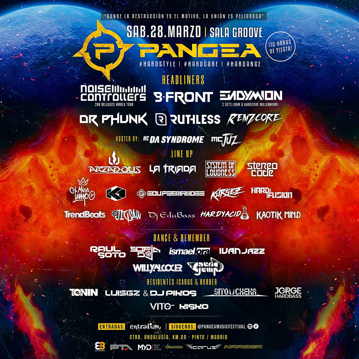 #SORTEO! El momento de #Pangea está llegando. Es la siguiente fecha en el calendario 🙌 HAZ RT para poder llevarte 1 de las 2 Entradas Dobles!🌍 24h para participar! Y esta semana videoflyer, una forma peculir de hacer nuestros horarios donde vosotr@s seréis protagonistas y más!