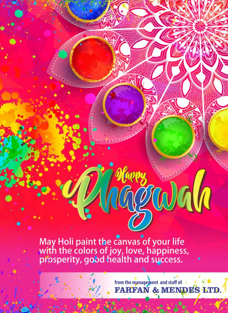 GroupFarfan's tweet photo. Happy Holi to all Guyanese from the Management &amp; Staff of the Farfan &amp; Mendes Group of Companies #happyholi #festival #colours #guyana #farfanandmendesgroup l https://t.co/9omArrZcSd
