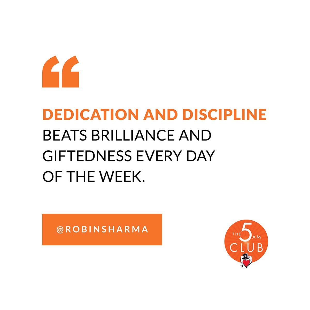 In my 24 years of mentoring many of the giants of industry, leaders of economy, and titans of prosperity, there’s a through line I note in their lives…⁣
⁣
...genius-grade self-discipline.⁣ #Leadership #Quote #RobinSharma #The5AMClub