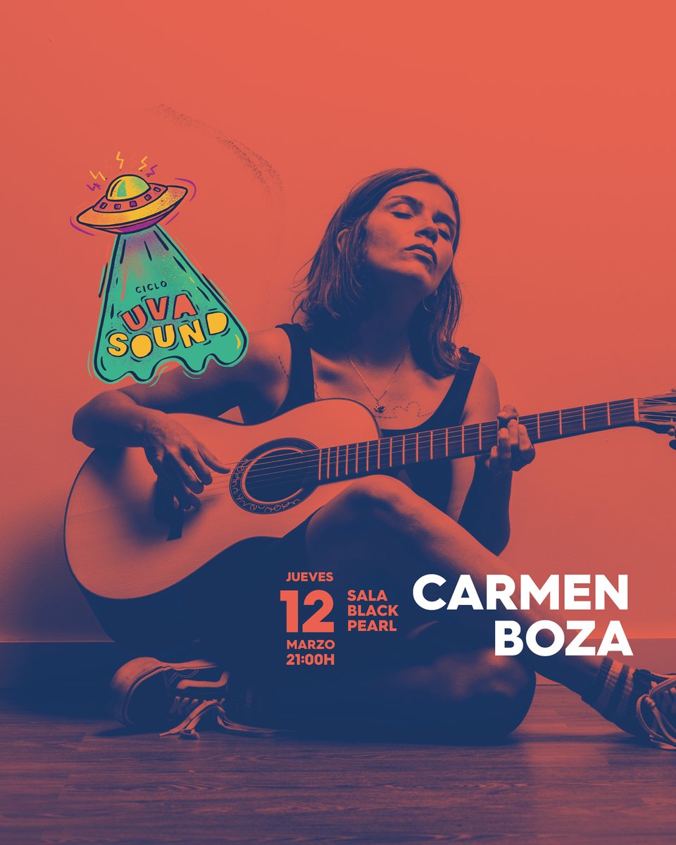 📣 ¡Últimas entradas! El jueves tenemos a <a href="/holamellamoboza/">Carmen Boza</a> en la <a href="/SalaBlackPearl/">BlackPearlClub</a> 

¡No te lo pierdas! #UVASOUND

🔗 bit.ly/2TfzBQm

#AQueSuenaBien