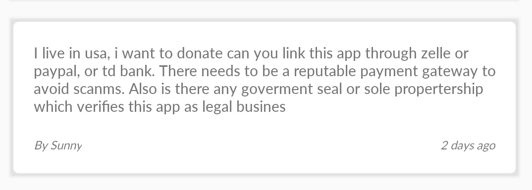 DaanIndia1's tweet photo. DAAN is getting appreciated in the US. Download the easiest app to donate locally. Download DAAN now>> https://t.co/NSkIrSeA71
#feedback #testimonial #LocalCharityApp https://t.co/9jNwJPtQWD