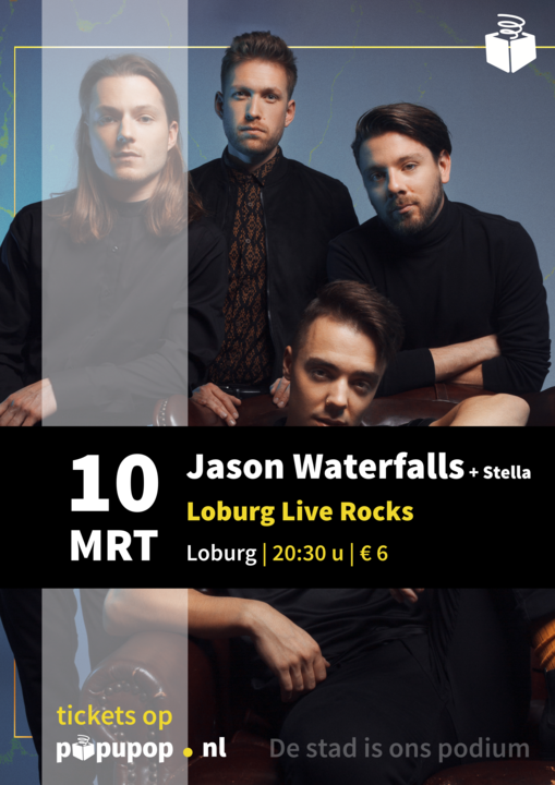 Dinsdag is de nieuwe donderdag ! Morgen, 10 maart, in <a href="/CafeLoburg/">Café Loburg</a> : <a href="/jwaterfallsnl/">JASONWATERFALLS</a> + Stella ! Aanvang 20:30 uur. Tickets 6 euro.

#jasonwaterfalls #alternativerock #energeticpoprock #stella #stellaband #softgrunge #melancholy #popupop #popupopwageningen #cafeloburg #loburglive