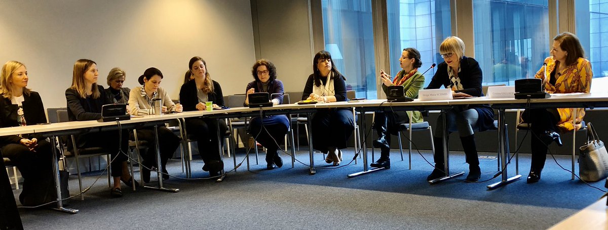 BNMarkussen's tweet photo. “Women are there, but they need to be given visibility.” Sounds easy, but still an issue in 2020! Well done to new 🇪🇸 feminist foreign policy. Many thanks to @cristinagallach Spanish Deputy MFA and @HelgaSchmid_EU SG for the @eu_eeas. #WEEAS discussion to mark #WomensDay 🇪🇺 https://t.co/gNvD6tL9V1
