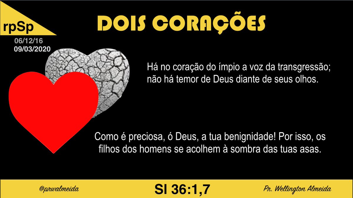 prwalmeida's tweet photo. #Sl36| O Espírito de Deus está agravado porque muitos não têm a vida e o coração retos; sua professa fé não se harmoniza com suas obras. Deus nos deu Seus mandamentos, não só para neles crermos, mas também para lhes obedecermos. (1TS, 494) #PrimeiroDeus, então terei #NovoCoracao https://t.co/r6wauzCtzl