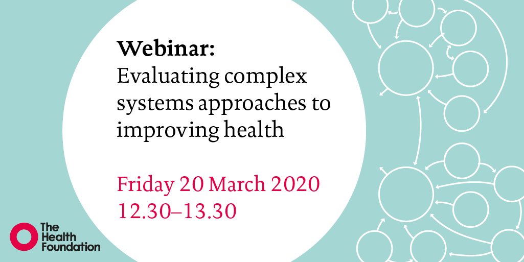 FREE WEBINAR ➡️ How do we measure impacts of our actions in the context of complex systems that adapt &amp; change? 
We'll explore how to evaluate systems approaches to tackling complex #PublicHealth challenges.
Register now to join live or watch on demand: workcast.com/register?cpak=…