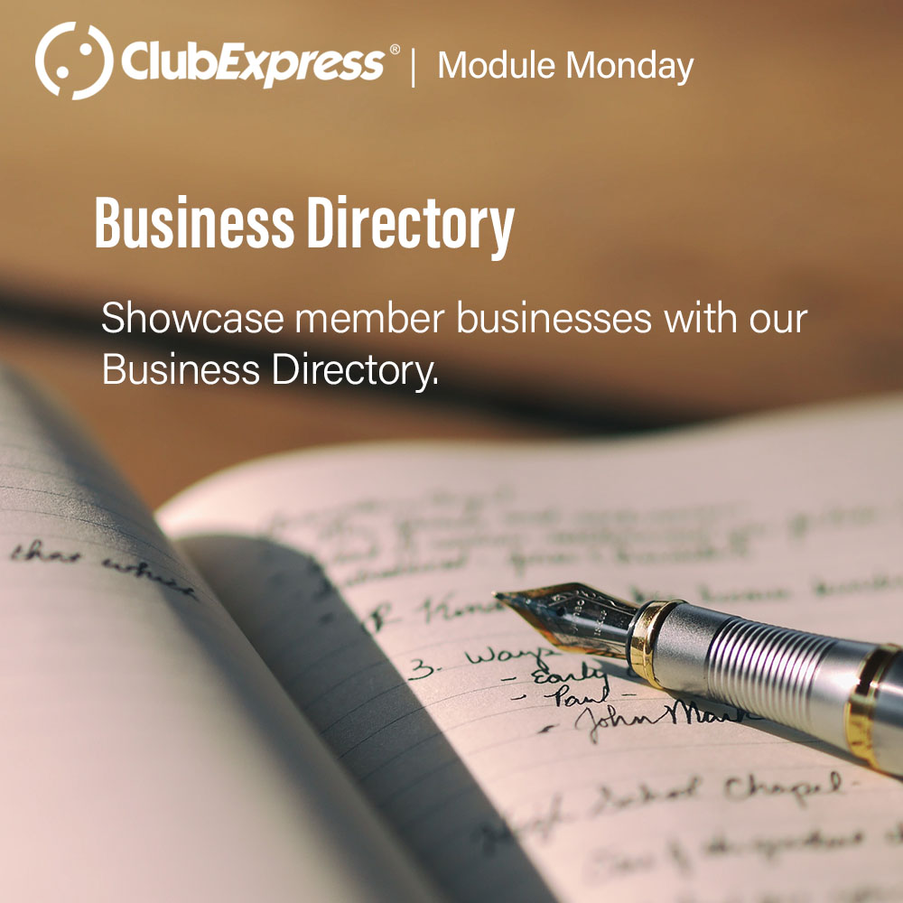 clubexpress's tweet image. 💼 Get your members to support each other or make it easy to find others in the same profession using our built-in Business Directory module 🏢
#clubexpress #modulemondays #ams