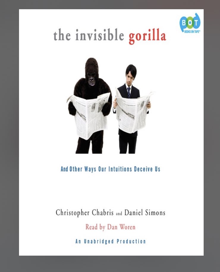 moonwlkrdaughtr's tweet photo. 😀🚀🌎The feeling when you finish a great book and you immediately read it again. #invisiblegorilla, #christopherchabris, #dansimons https://t.co/0C9yMg73z2