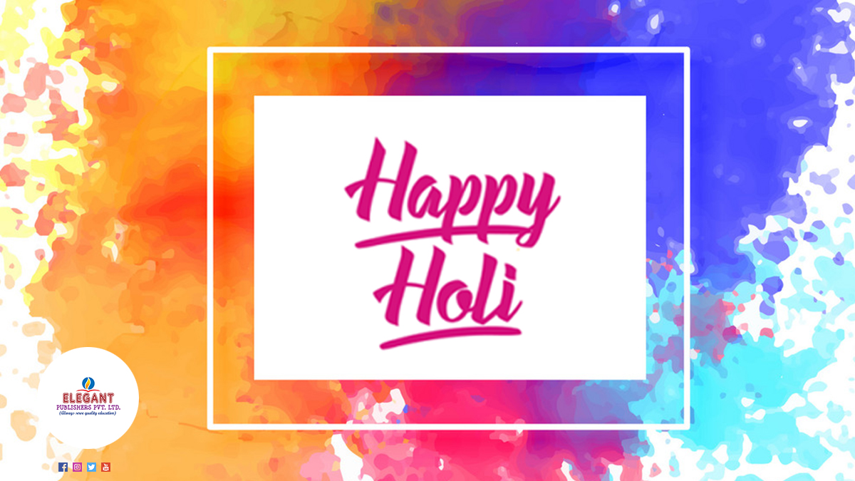ElegantBooks's tweet photo. Elegant publishers wishing you a very happy Holi !!

#HappyHoli #HappyHoli2020 #HoliFestival ##Colors #ElegantPublishers https://t.co/Wkw6JqdU9S