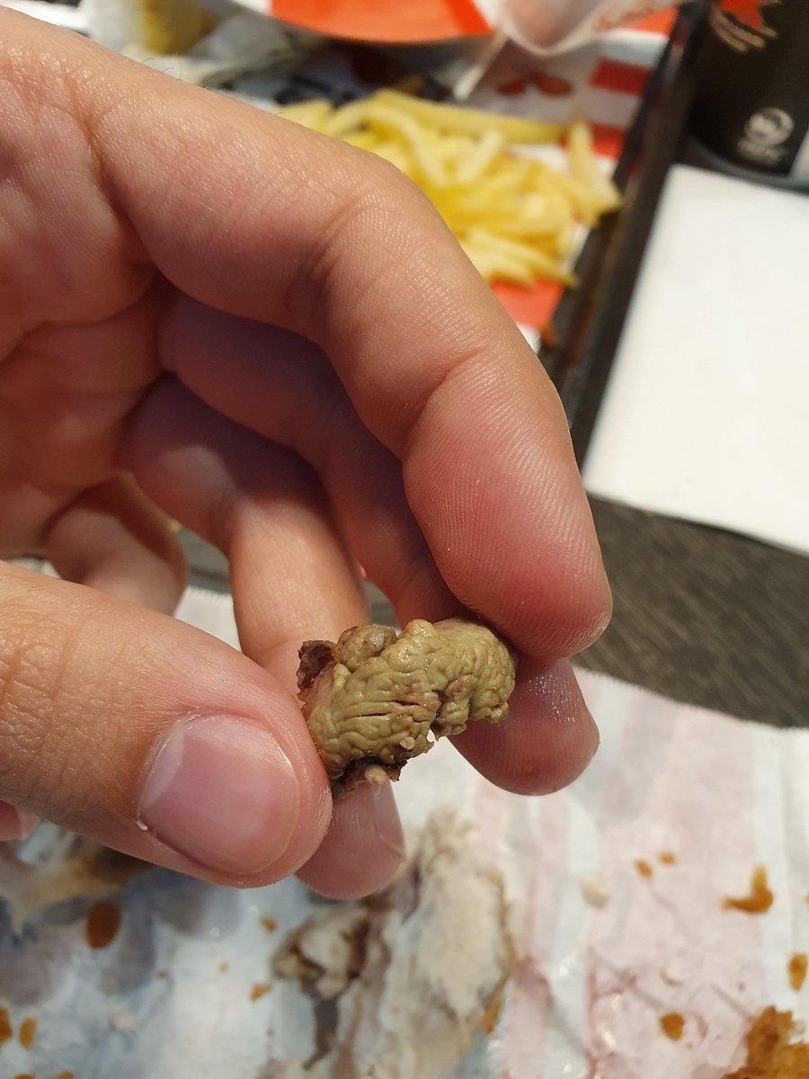 CarlosRiaran's tweet photo. Cuál era el premio si te tocaba el cerebro del pollo dentro de tu menú @kfc? Algún tipo de viaje o directamente es una papeleta más para coger el @CoronaVid19? https://t.co/7b8YIrQNvM