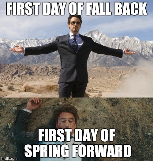 First Monday after spring forward.....