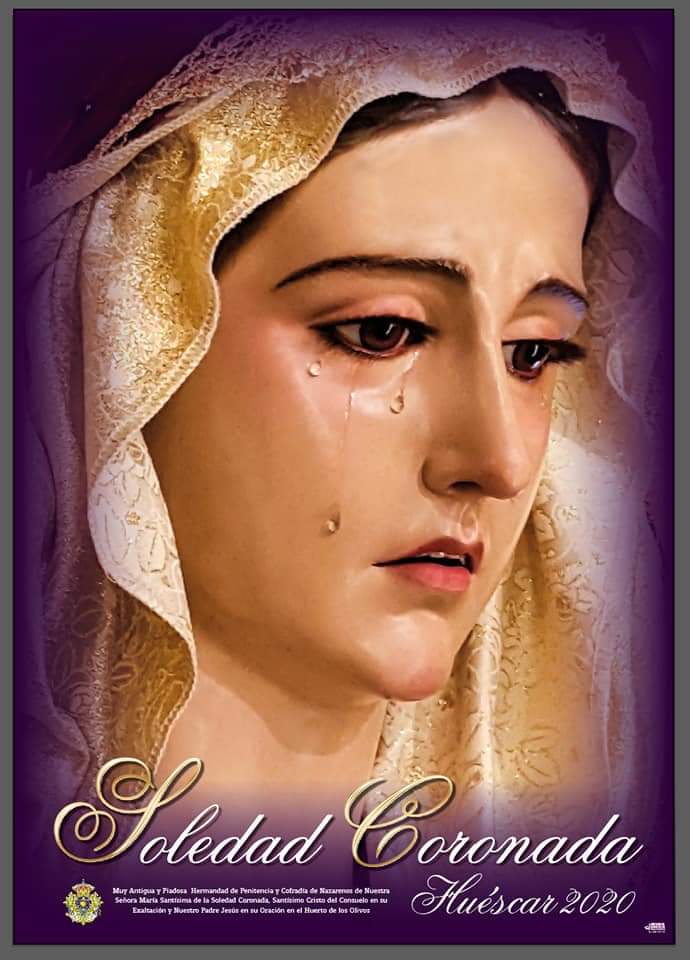 Cartel anunciador de nuestra Semana Santa 2020.
#SiempreSoledad 💜