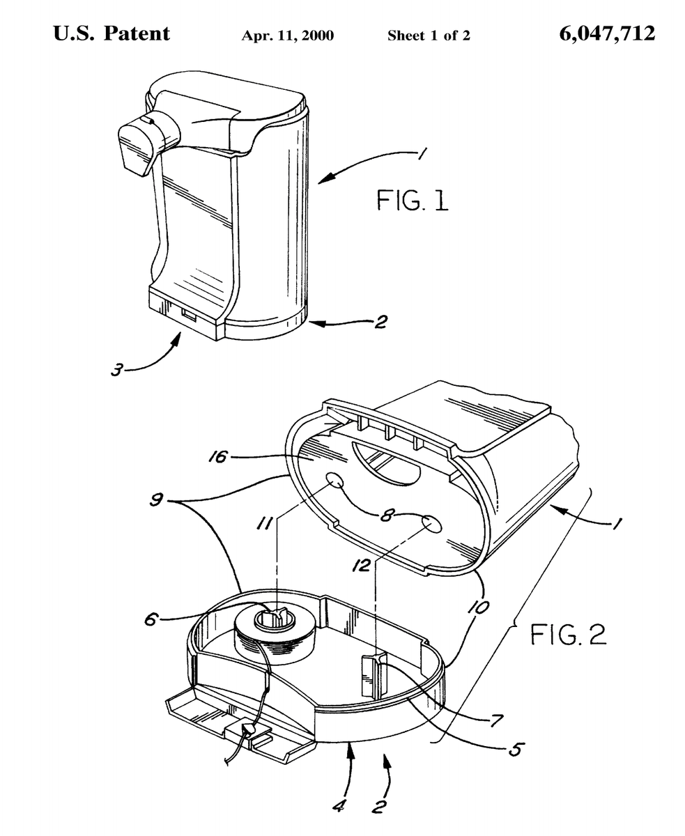 ipbybv's tweet photo. In 2000, US Patent 6,047,712 issued to Owens-Illinios Closure, Inc. for this floss dispenser. The dispenser attached onto the toothpaste tube with the goal of being used with any kind of toothpaste, despite packaging. How innovative!
#patents #InventedInToledo #innovation https://t.co/DPvFlDso2c