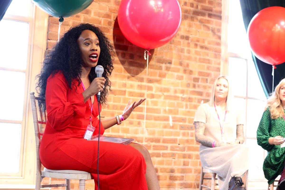 LOreal_B's tweet photo. It’s back to life back to reality for me today. But, love these highlights from my hosting gig at the WomanKind North festival over the weekend. More of this please, 2020. https://t.co/KSTaQk8Hh7