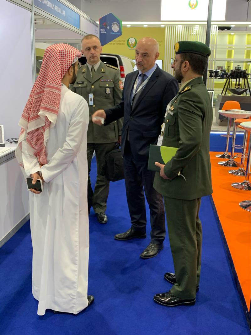 Falconroboticsx's tweet image. It was our greatest pleasure to welcome the Serbian delegation, led by HE Nenad Miloradovic, Acting Minister for Material Resources of Serbia at our booth at #umex2020
#robotics #innovation #abudhabi #drones #uae #falcon #serbia #umex #unmannedsystems