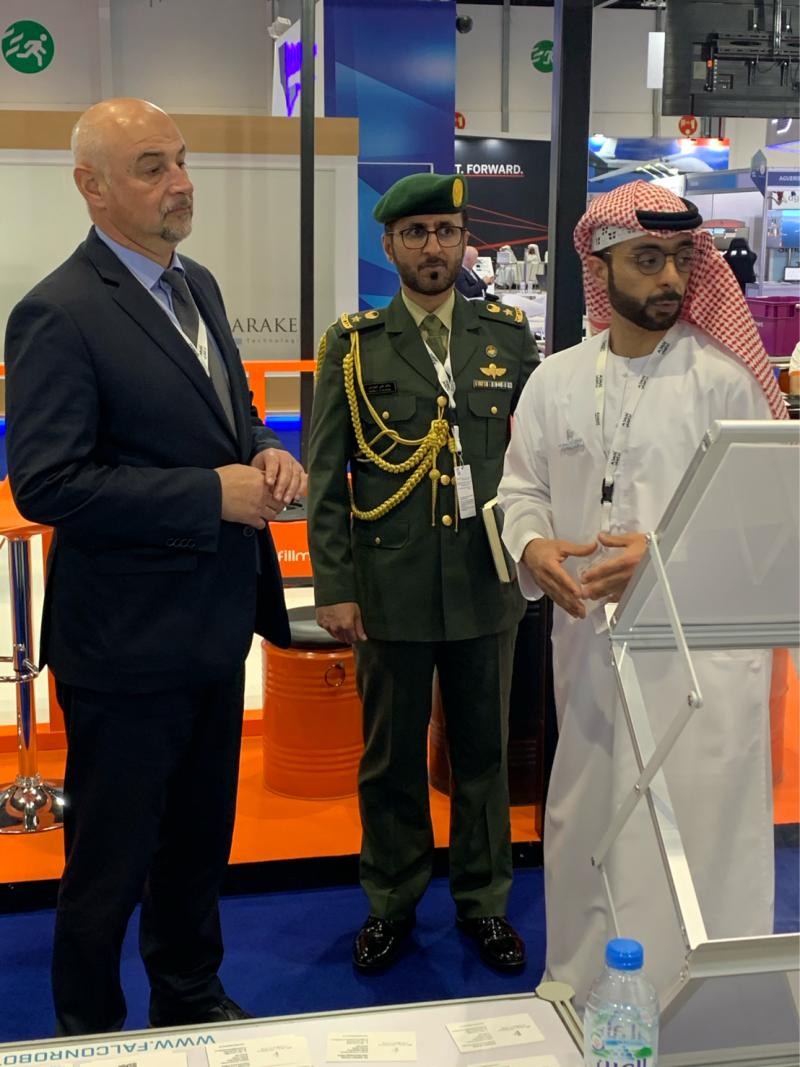 Falconroboticsx's tweet image. It was our greatest pleasure to welcome the Serbian delegation, led by HE Nenad Miloradovic, Acting Minister for Material Resources of Serbia at our booth at #umex2020
#robotics #innovation #abudhabi #drones #uae #falcon #serbia #umex #unmannedsystems