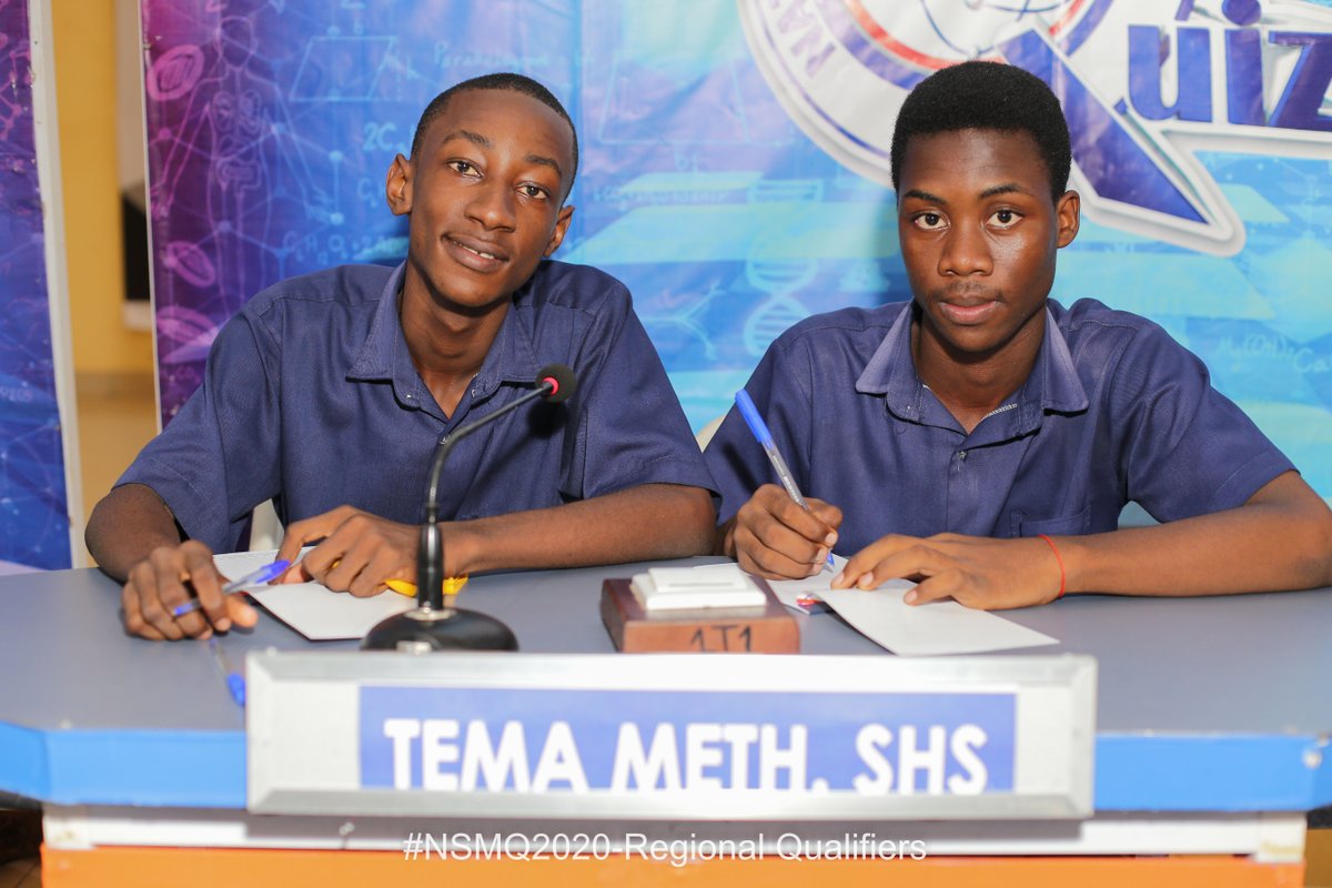 NSMQGhana's tweet photo. We are currently on the first round of the fourth and final contest for day, and competing are:

Ashaiman SHS
Tema Methodist SHS
Osudoku SHS
O'Reilly SHS

#NSMQ2020 #NSMQ2020RegionalQualifiers https://t.co/NOn9G9kZja