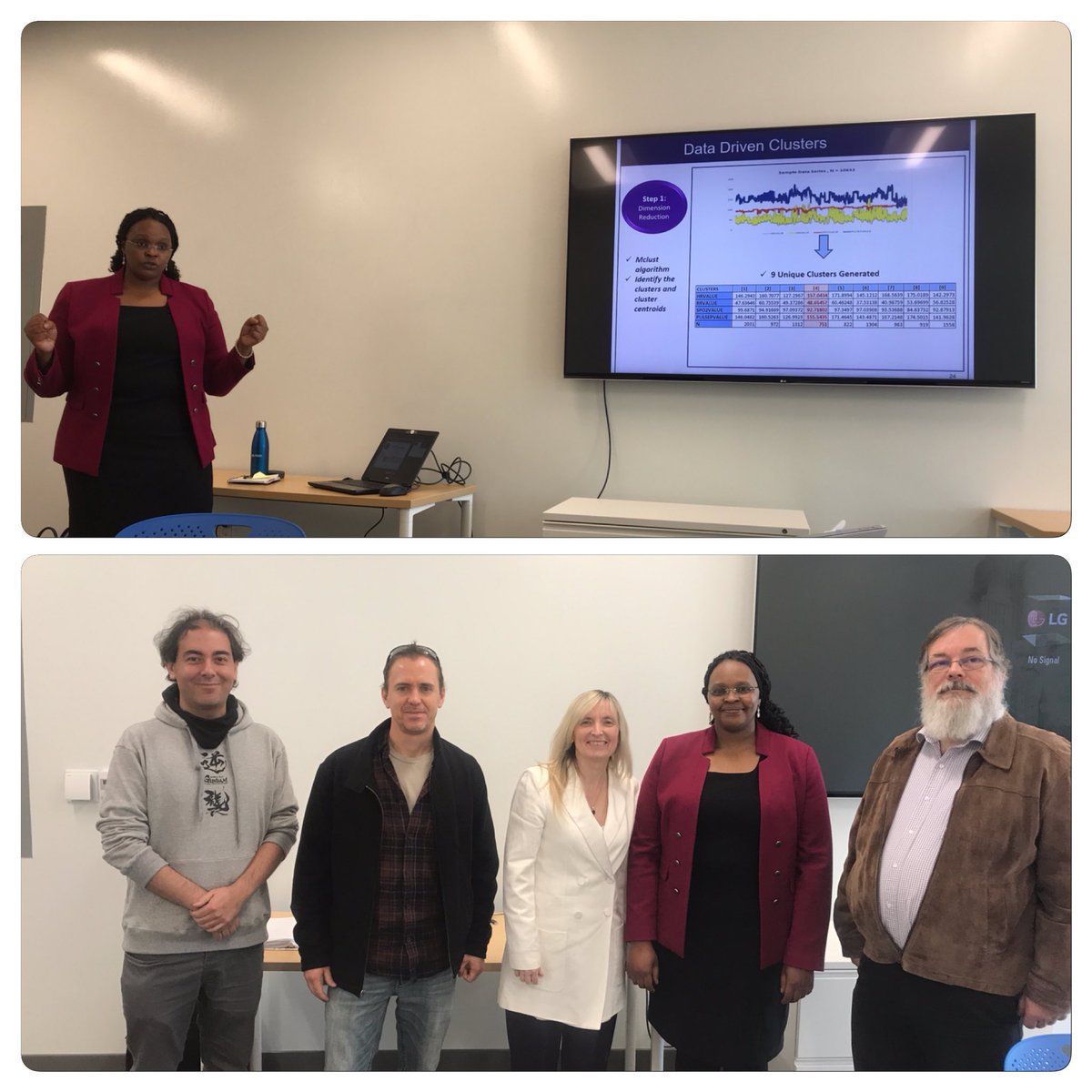CP_McGregor's tweet photo. Congratulations to my #AI4HW @OntarioTechHIR student Catherine Inibhunu (@CInibhunu) on her successful PhD Oral Defence today! “A Method to Detect and Represent Temporal Patterns from Time Series Data and Its Application for Analysis of Physiologocal Data Streams” 🎓 👏 🎊 https://t.co/Y509Y8XQCn