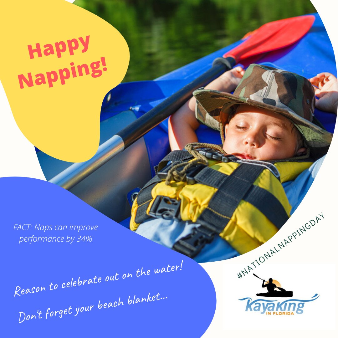 KayakingIn's tweet image. Happy Napping! #NationalNappingDay #kayakinginflorida #kayaklife #paddleon #BeSafe