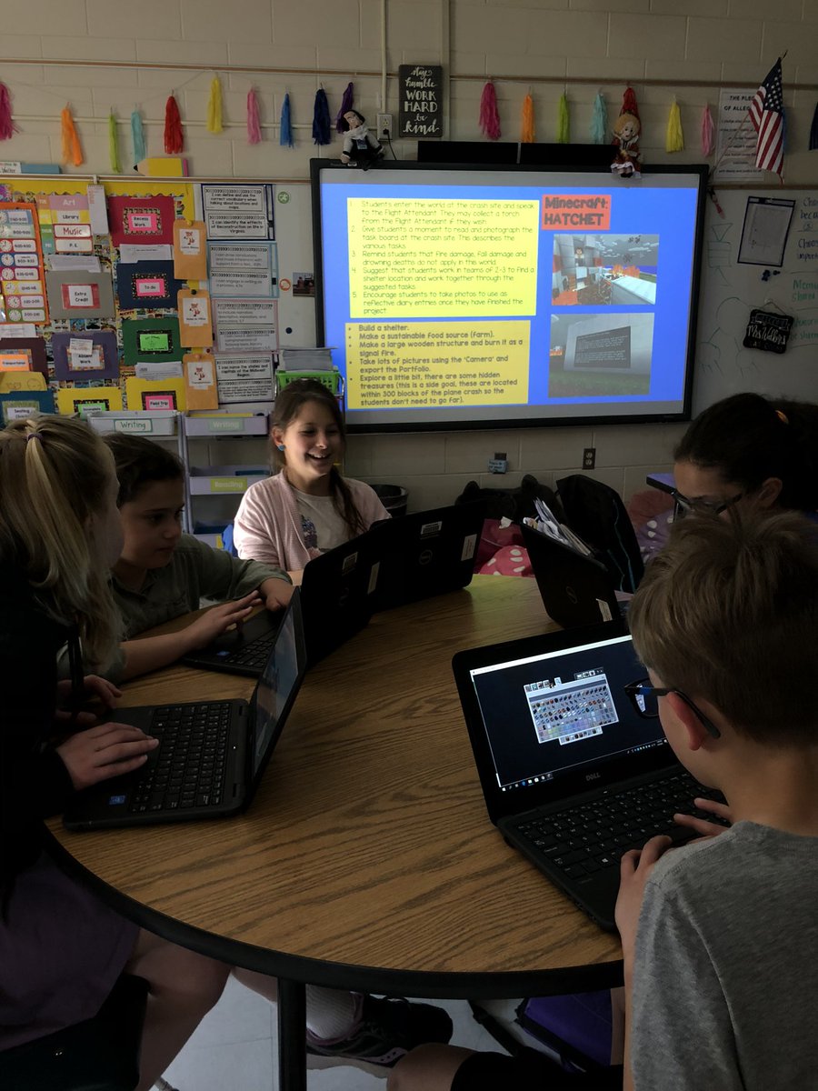 WalkerFox's tweet photo. Minecraft for Education #Hatchet #Novel Study #Minecraft #nfeslifeready @JaclynClaytor @PlayCraftLearn https://t.co/WZjnEW3iNv