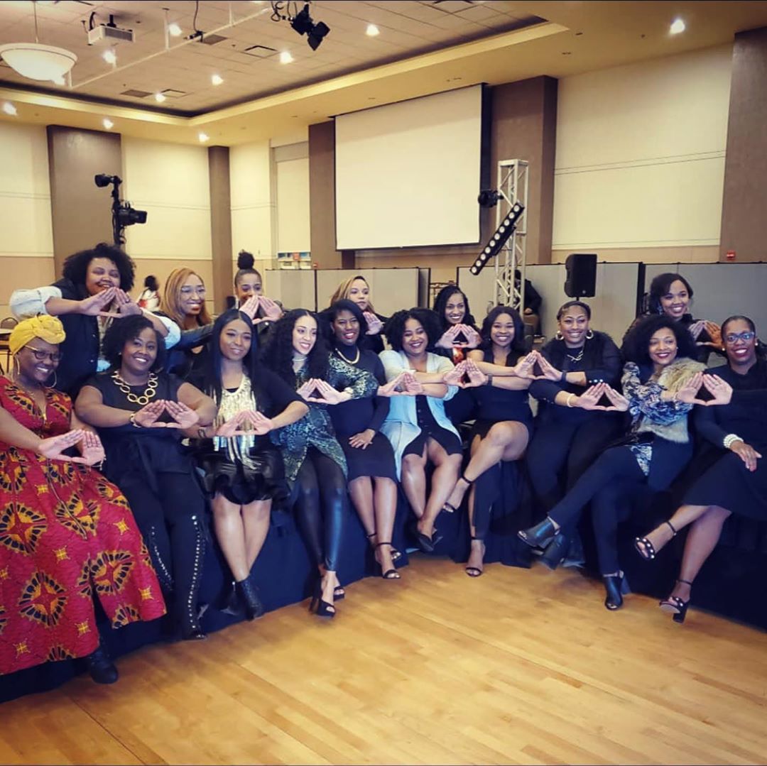 FSLatBGSU's tweet photo. This past weekend, Delta Sigma Theta Sorority, Inc. (@dst_eo1965) celebrated 55 years on the BGSU campus! Congratulations on the milestone! https://t.co/lD3B4TwSJJ