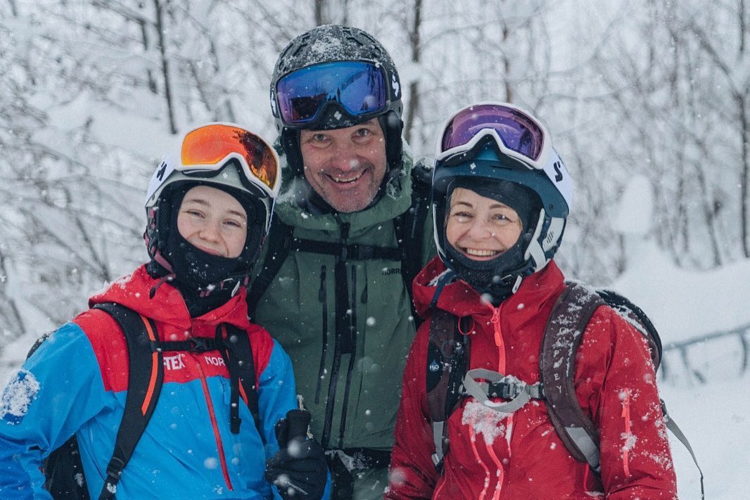 thisissigrid's tweet image. do you remember the anorak I designed together with @norrona @goretexeu and charlie drinkwater? we went back home to my parents to test it in real life and boom - it’s available march 12th on norrona.com #goretex #testedforlife #norrona #welcometonature #ad