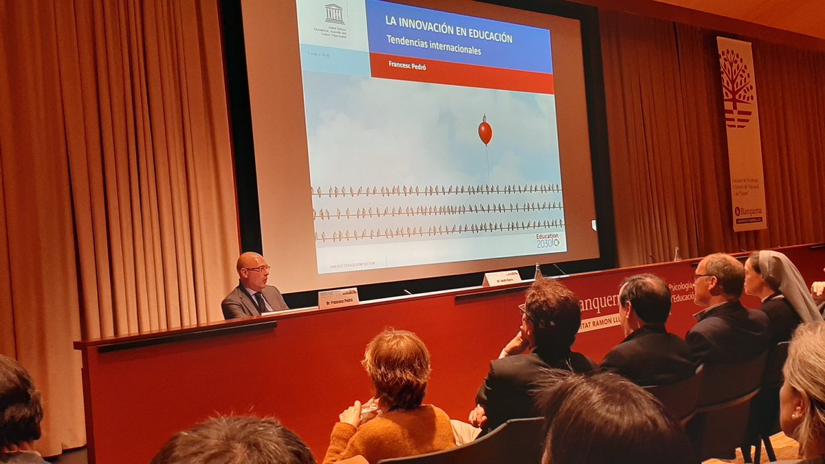 FTrams's tweet photo. Assistim al IV Simposi Internacional d'Educació @BlanquernaFPCEE @Educacion_2020 #simposiumBcnEdu Inauguració a càrrec del Dr @FrancescPedroED https://t.co/vcRMTQv8yo