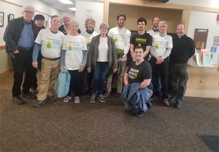 Thank you to Rep. David Linsky for meeting with us regarding our push towards the House Bill H2836, Thank you to Renewable Natick, 350MA, members of the local clergy and other neighbors and allies. You can join Sunrise's efforts by emailing Kyle at sunrisemetrowest@gmail.com.