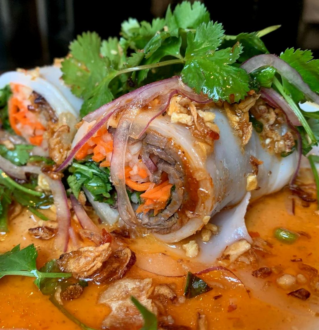 LittleSisterDT's tweet photo. Loving this shot of our Pho Banh Cuon by @houseofxtia 🔥 
.
.
.
.
#littlesisterDTLA #eaterLA #foodies #eatmunchies #munchies #losangeles  #YelpLA #DTLA #latimesfood #dtlaeats #dtlanightlife #eeeeeats #bestfoodLA #laeats #eatingLA #lafoodie #noleftovers #happeningindtla https://t.co/qbmrIThmCT