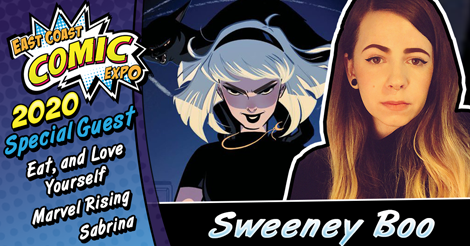 ECCExpo's tweet photo. Daylight savings time may be a drag, but at least we didn't have to wait as long for the next announcement! Welcome Sweeney Boo!
.
https://t.co/kTmEhZtnJR
.
#ECCE #ECCE2020 #SweeneyBoo #ImageComics #MarvelRising #MarvelComics #Marvel #Catlover #selflove #Sabrina https://t.co/fvdzDR5XFB